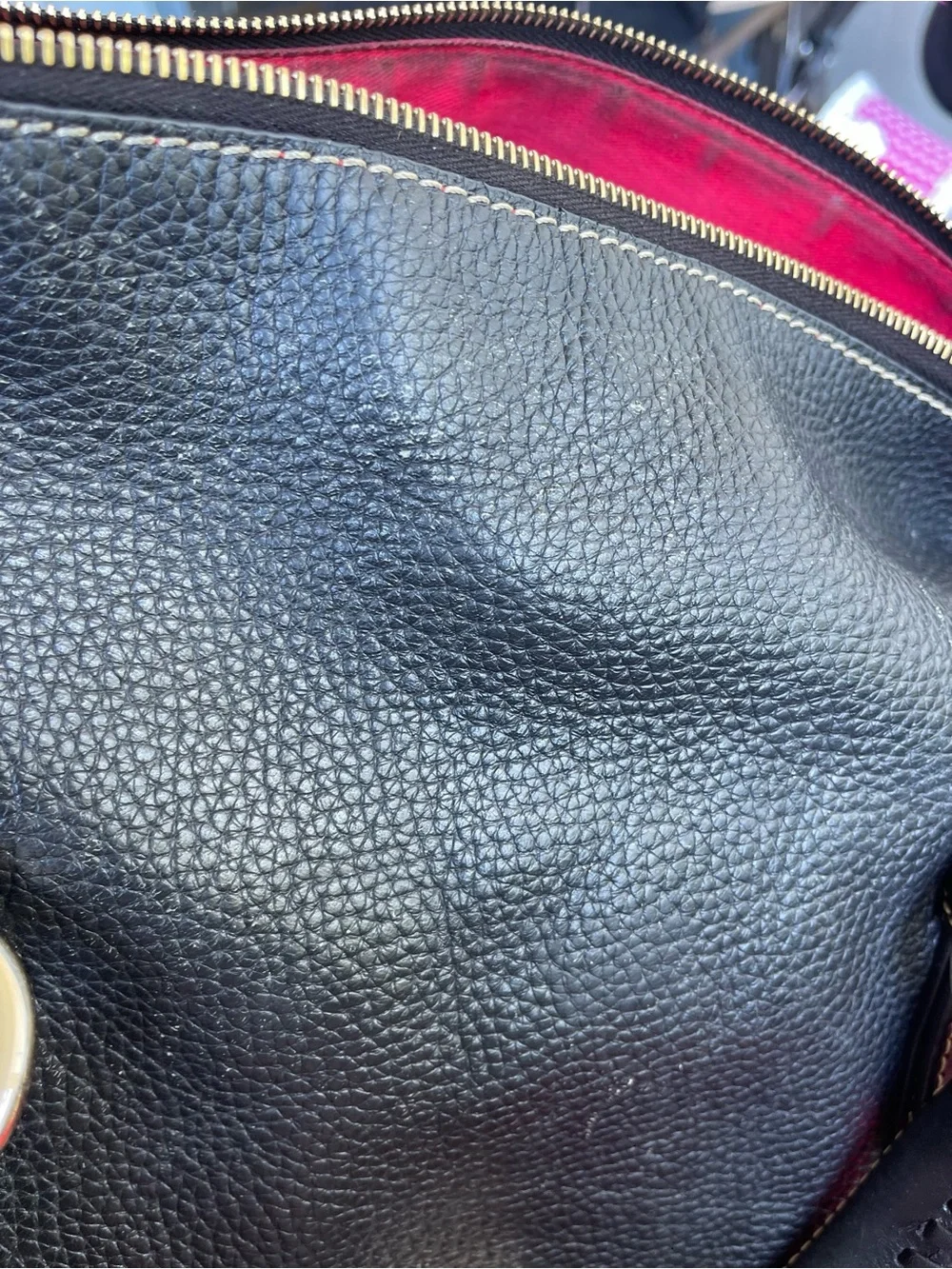 DOONEY & BOURKE LARGE PEBBLE GRAIN SATCHEL